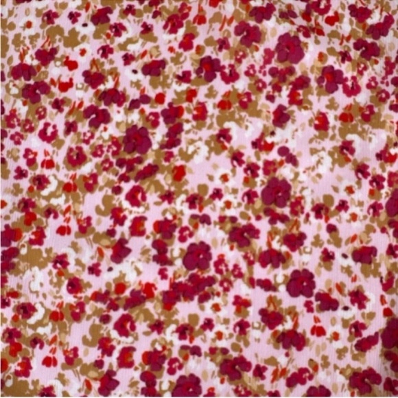 J. CREW Long Sleeve Floral Mini Dress w/Ruffle
Bottom, Keyhole Tie Neck, Size S. - Picture 3 of 8